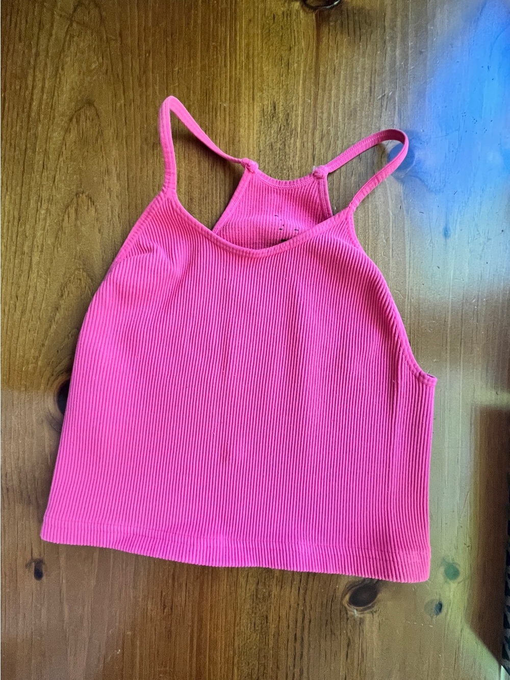 FP Movement by Free People Ribbed Hot Pink Tank Top